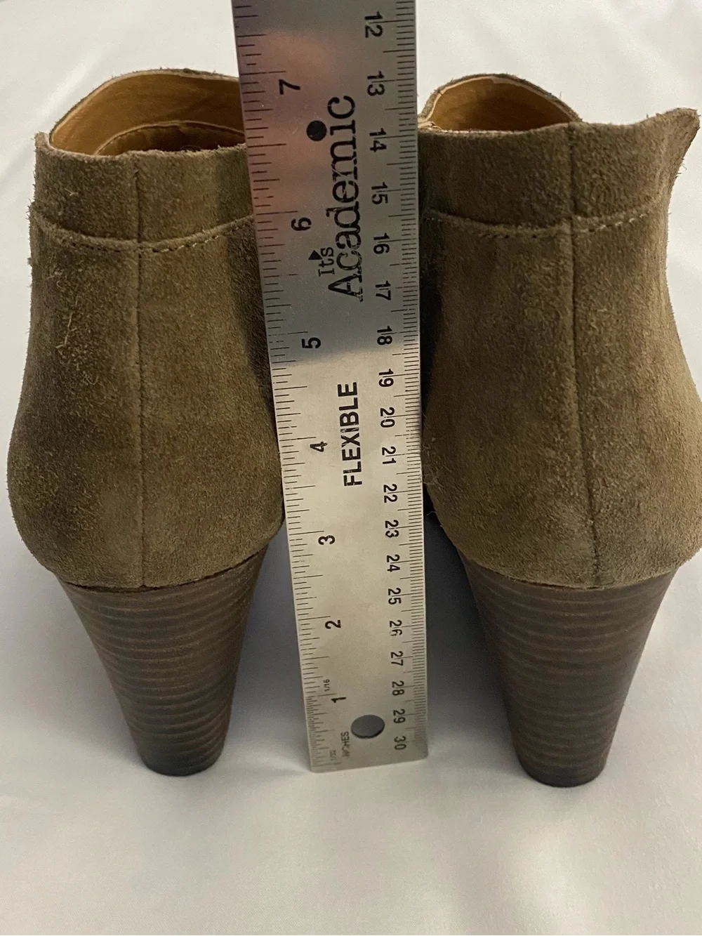 Lucky Brand Antique Green Suede Yabba Wedge Ankle Boots Size 8.5